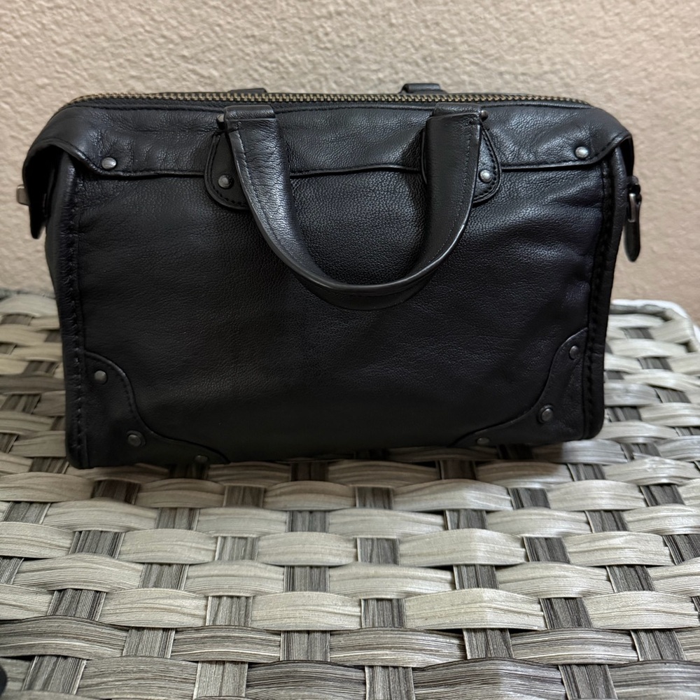 Coach Rhyder Black Leather Small Satchel Crossbody Turnlock Bag w/ Strap 33690 - Picture 12 of 16